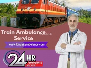 King Train Ambulance Service in Bangalore with a Combination of Medical Equipment